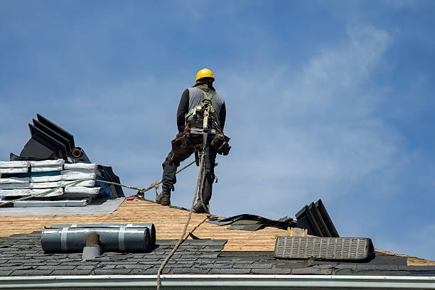 Professional Gutter Installation technician working in Pawhuska, OK